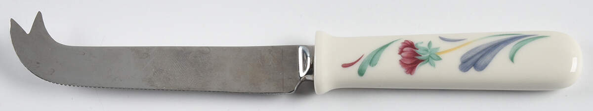 Poppies On Blue Cheese Knife with Stainless Blade by Lenox-1