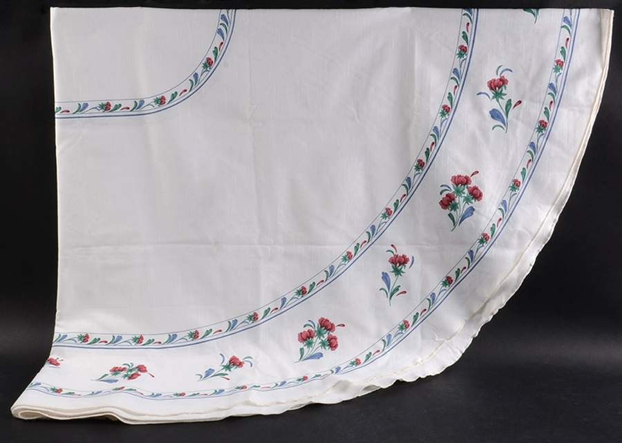 Poppies On Blue 60" X 84" Oblong Tablecloth by Lenox-1