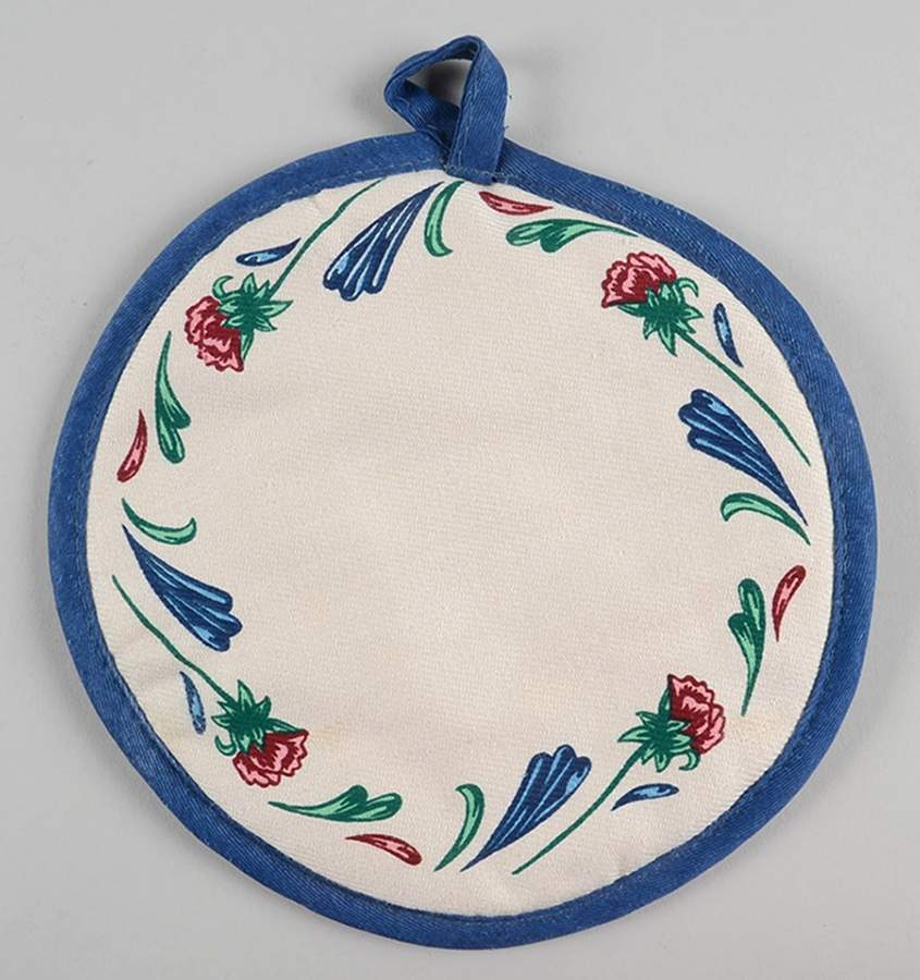 Poppies On Blue Cloth Potholder by Lenox-1