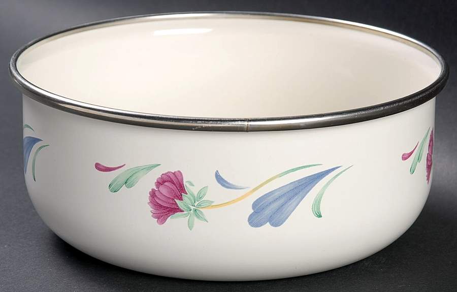 Poppies On Blue 6" Metal Bowl by Lenox-1