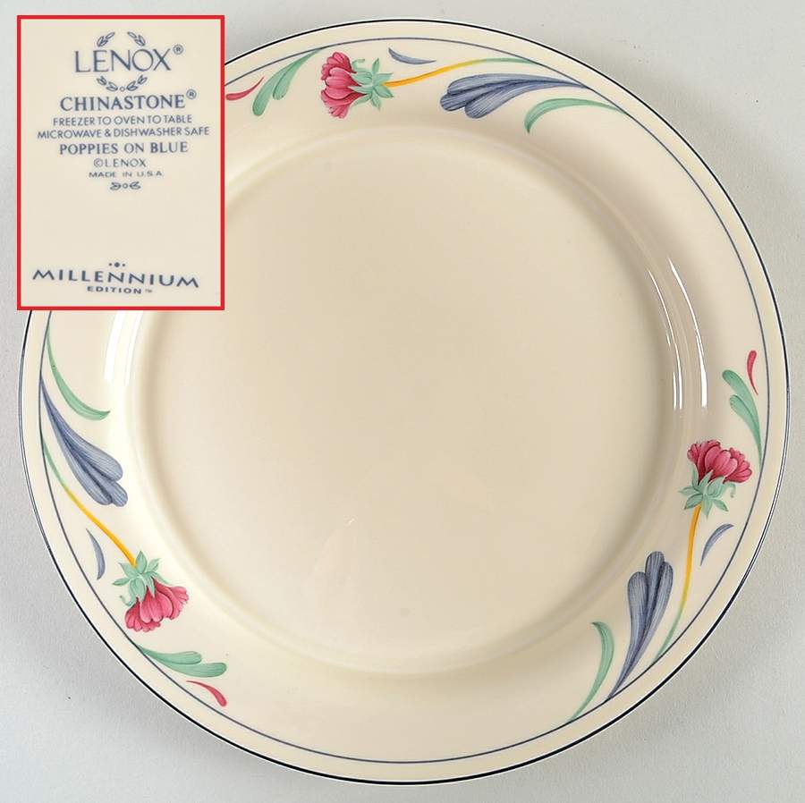 Poppies On Blue Millennium Dinner Plate by Lenox-1