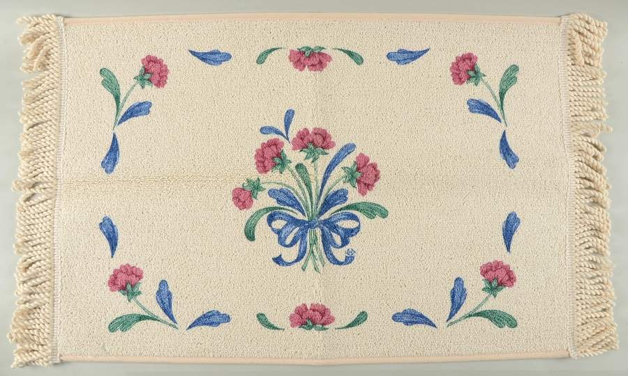 Poppies On Blue Kitchen Rug by Lenox-1