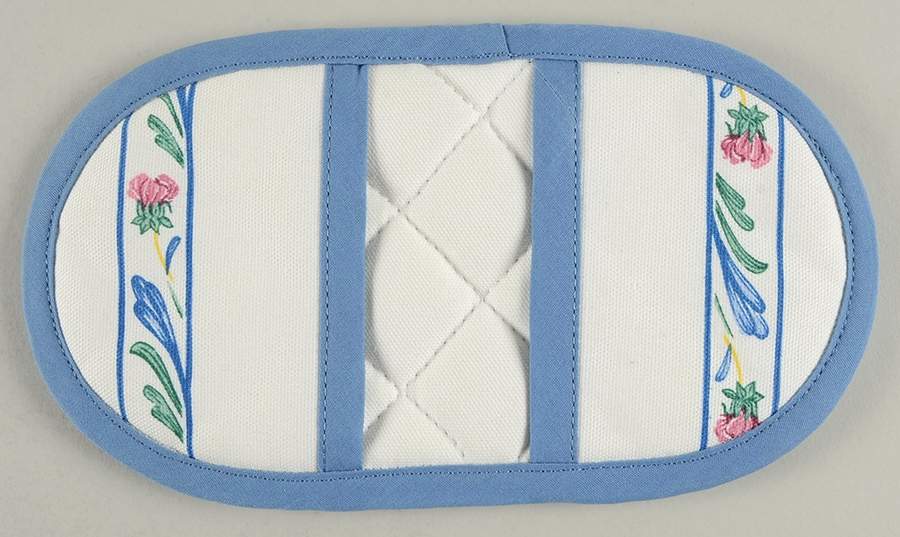 Poppies On Blue Cloth Double Oven Glove by Lenox-1