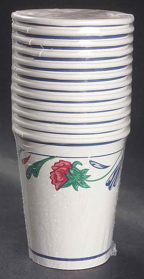 Poppies On Blue 8 Oz Paper Hot/Cold Cup - Set of 12 by Lenox-1