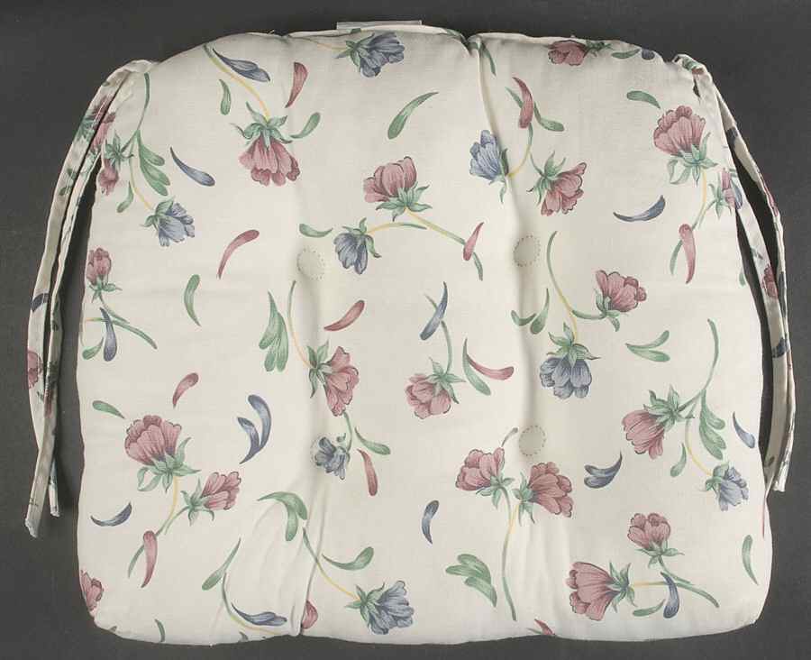 Poppies On Blue Chair Pad/Cushion by Lenox-1