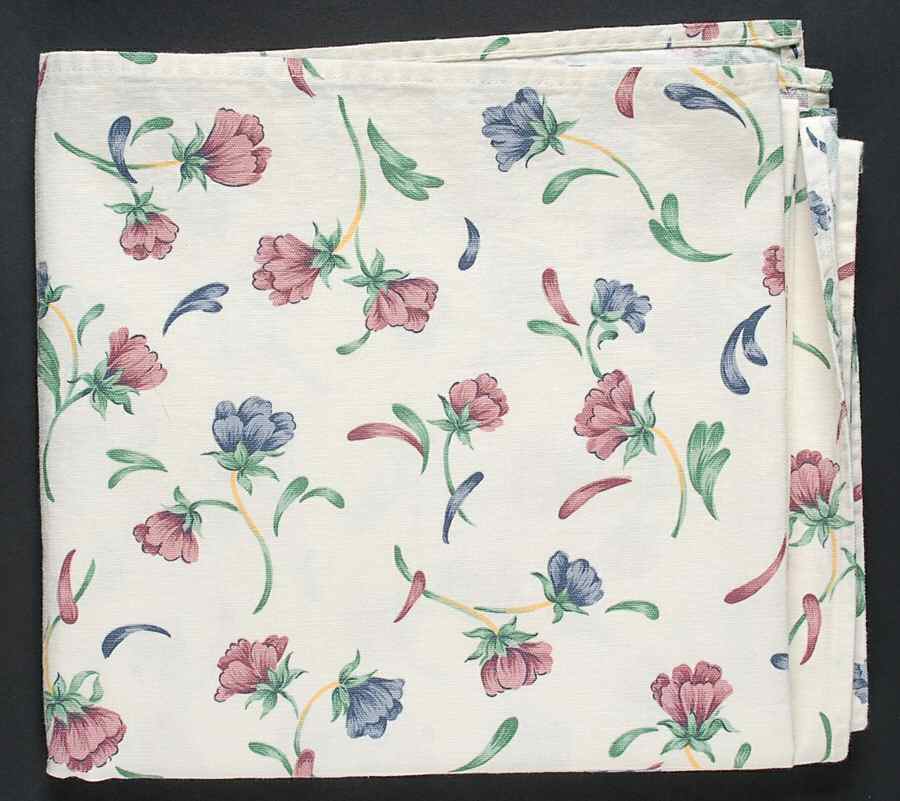 Poppies On Blue 48" X 52" Rectangular Tablecloth by Lenox-1