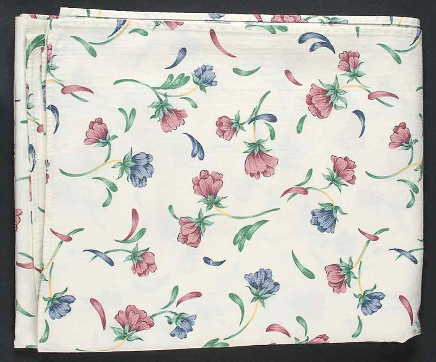 Poppies On Blue 50" X 62" Rectangular Tablecloth by Lenox-1