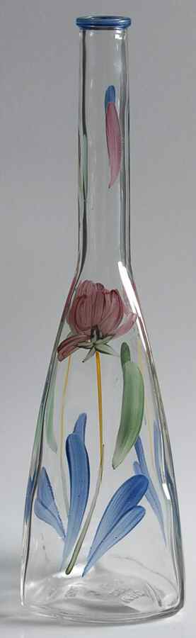 Poppies On Blue Glassware Bottle No Glass Stopper by Lenox-1