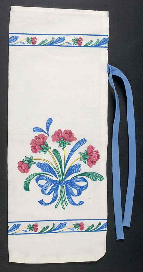 Poppies On Blue Linen Wine Bottle Holder by Lenox-1