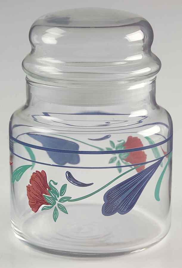 Poppies On Blue Small Glassware Canister by Lenox-1