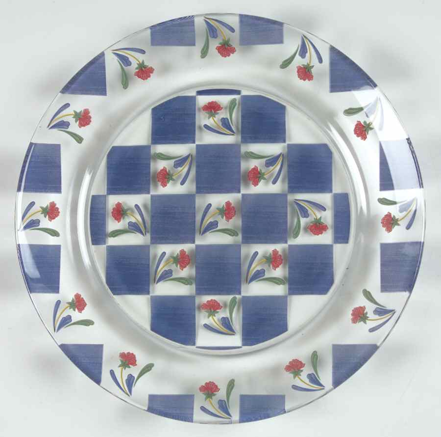 Poppies On Blue Glassware Dessert Plate by Lenox-1