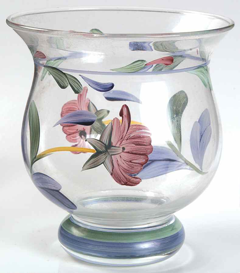 Poppies On Blue 5" Hurricane 1-Pc Glassware by Lenox-1