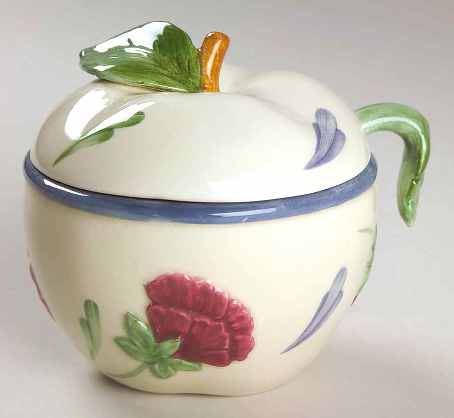 Poppies Barnyard Apple Shape Jam/Jelly & Spoon by Lenox-1