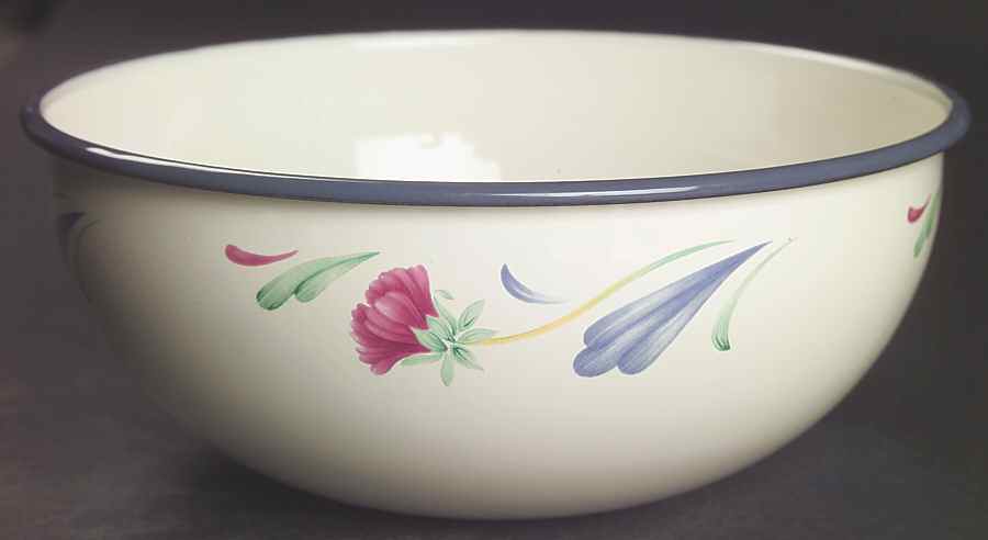 Poppies On Blue Medium Metal Mixing Bowl by Lenox-1