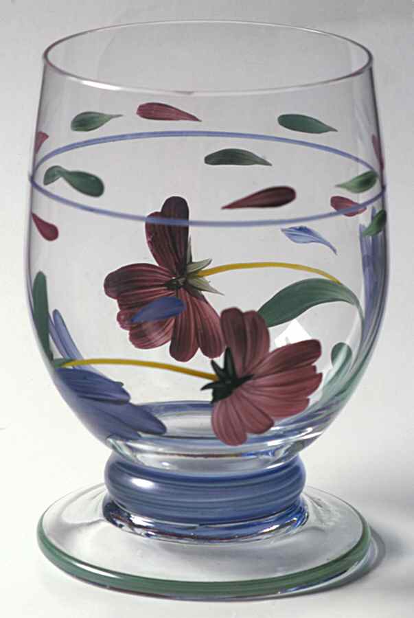 Poppies On Blue 12 Oz Glassware Double Old Fashioned by Lenox-1