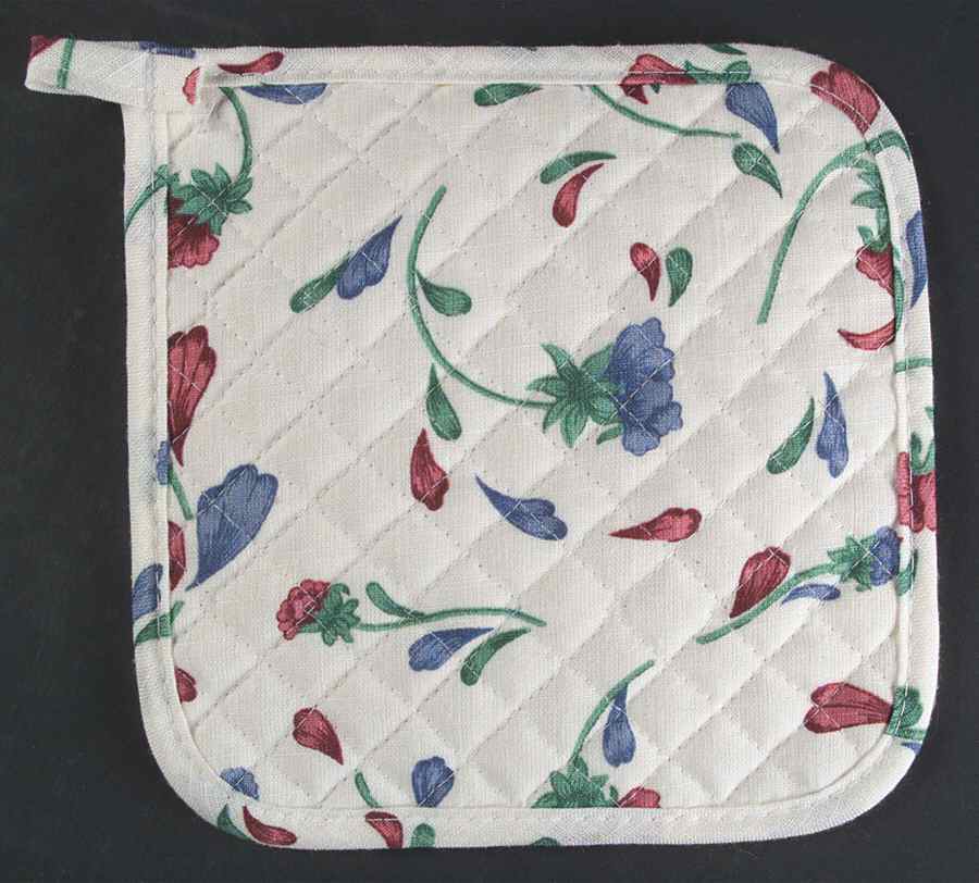 Poppies On Blue Cloth Potholder by Lenox-1