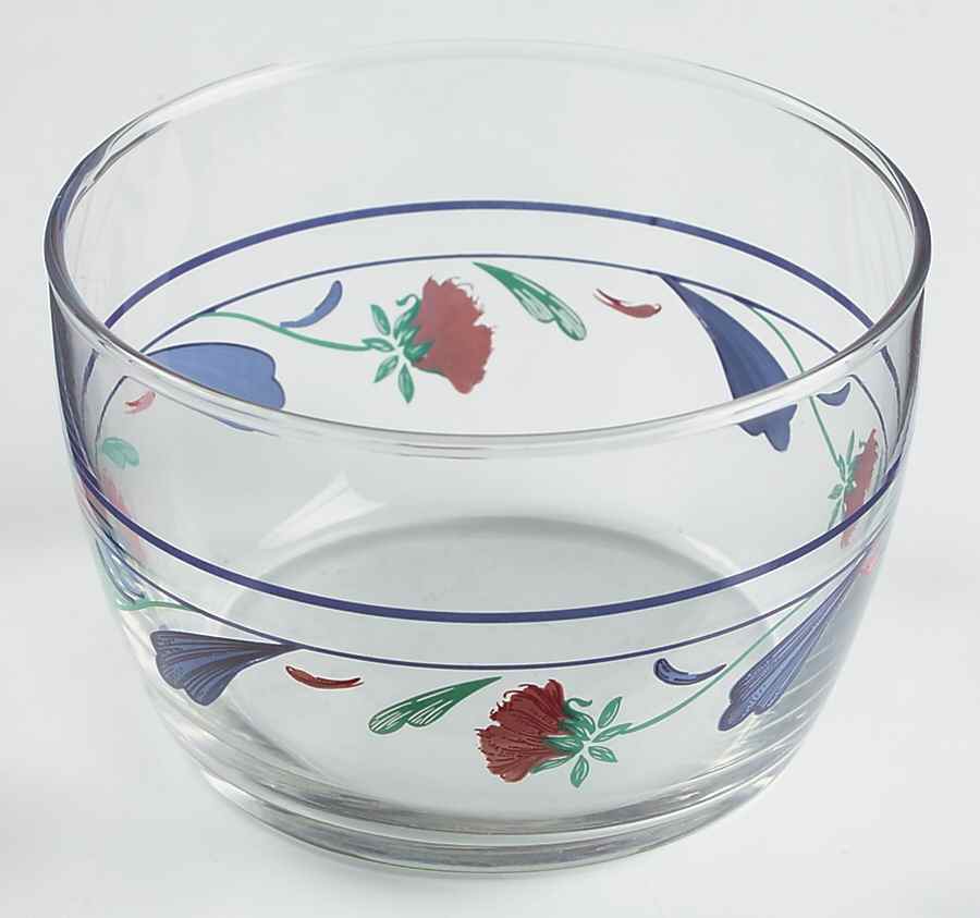 Poppies On Blue Glassware Storage Bowl No Lid by Lenox-1