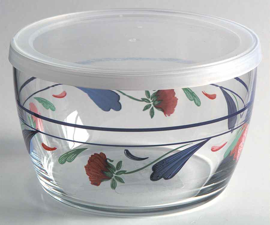 Poppies On Blue Glassware Storage Bowl & Lid by Lenox-1