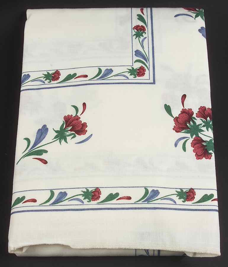 Poppies On Blue 62" X 104" Oblong Tablecloth by Lenox-1