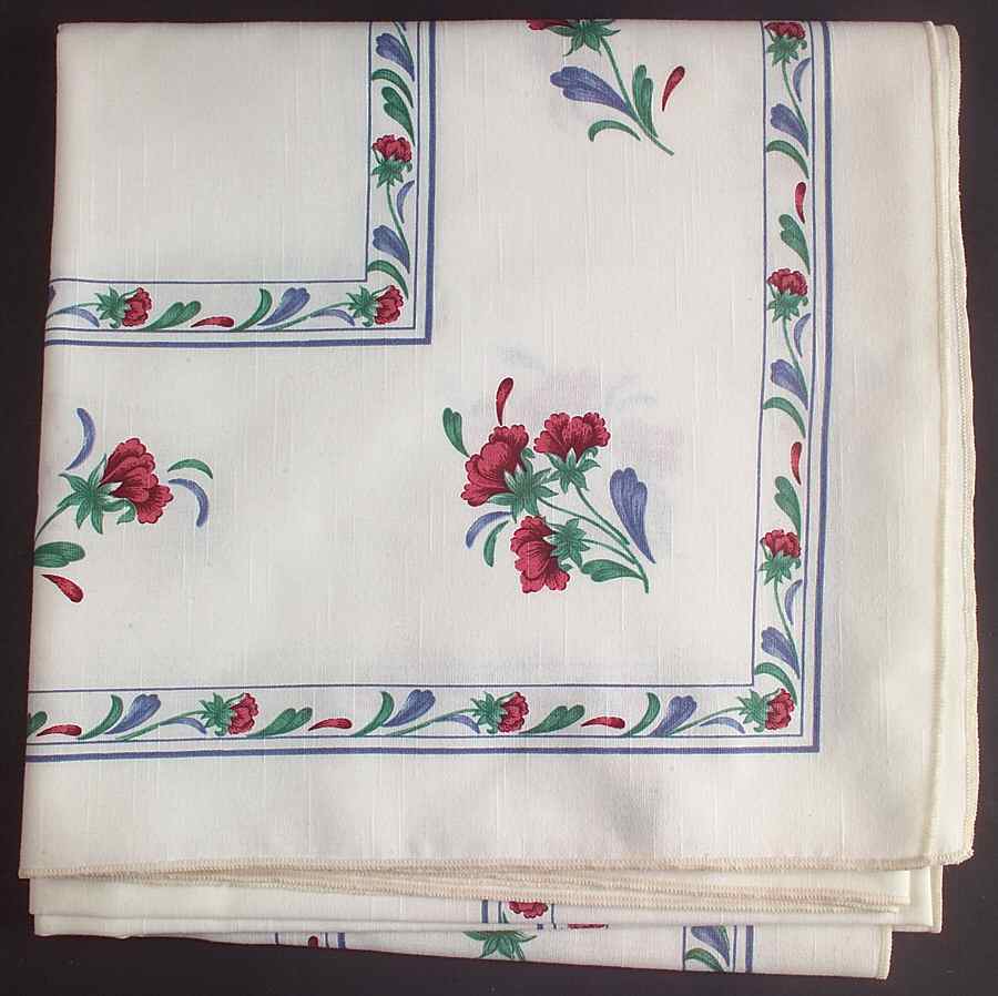 Poppies On Blue 54" Square Tablecloth by Lenox-1