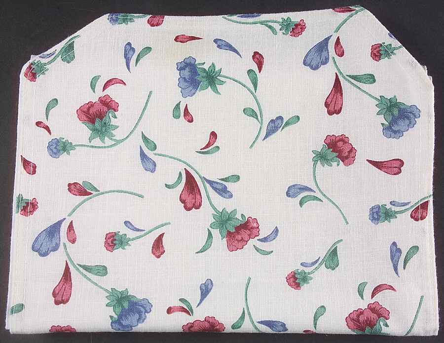 Poppies On Blue 12" x 68" Cloth Table Runner by Lenox-1