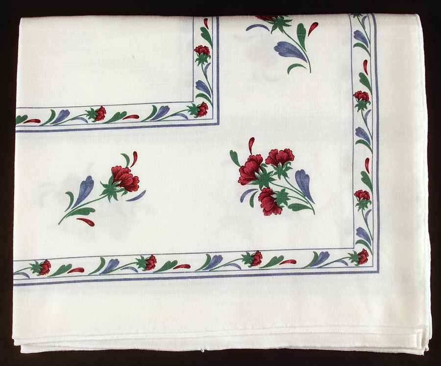 Poppies On Blue 64" X 81" Rectangular Tablecloth by Lenox-1