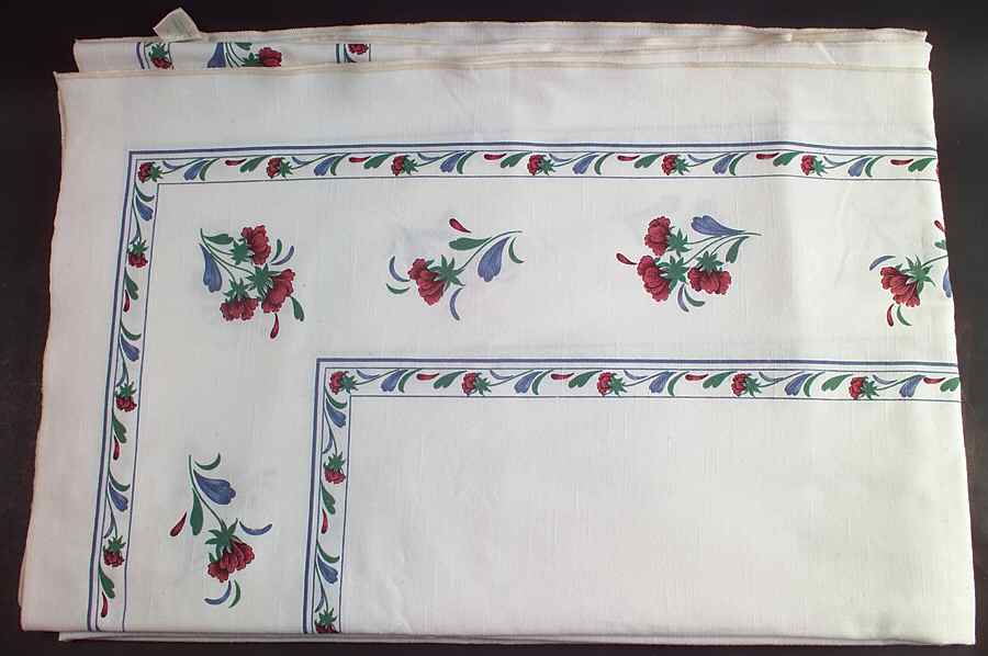 Poppies On Blue 62" X 96" Rectangular Tablecloth by Lenox-1