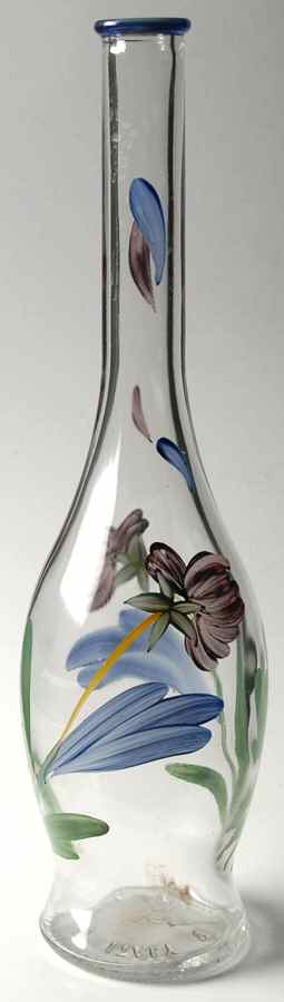 Poppies On Blue Glassware Bottle No Cork Stopper by Lenox-1