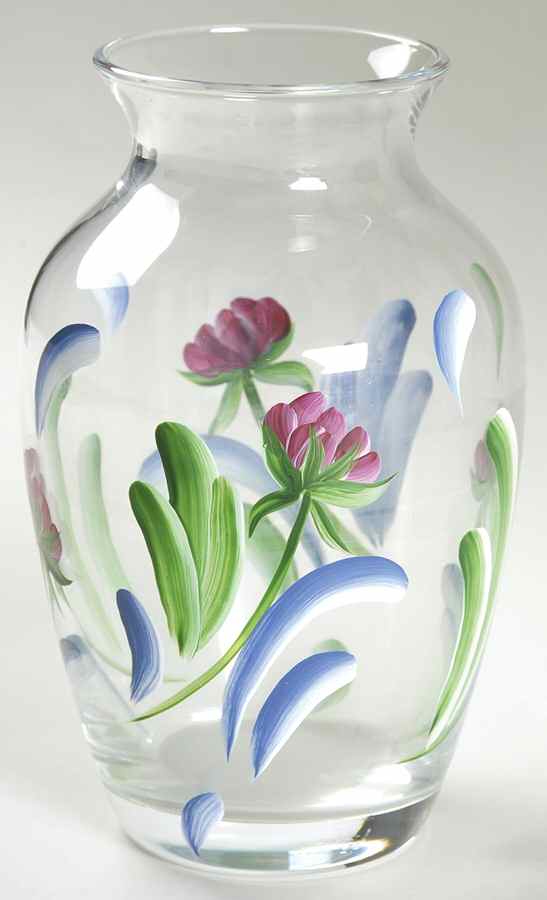 Poppies On Blue 6" Glassware Vase by Lenox-1