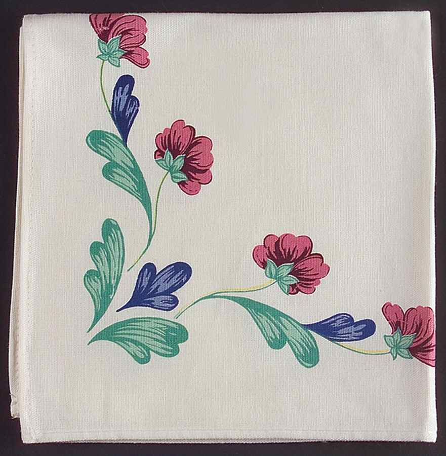 Poppies On Blue Cloth Napkin by Lenox-1