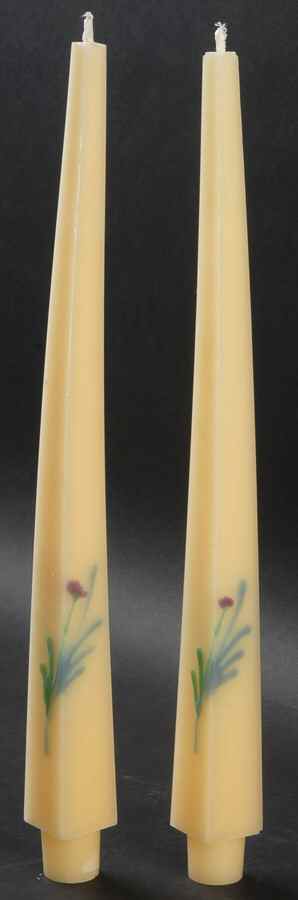 Poppies On Blue 12" Taper Candle - Set of 2 by Lenox-1