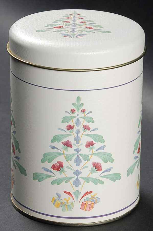 Poppies On Blue 4" Metal Storage Jar & Lid by Lenox-1
