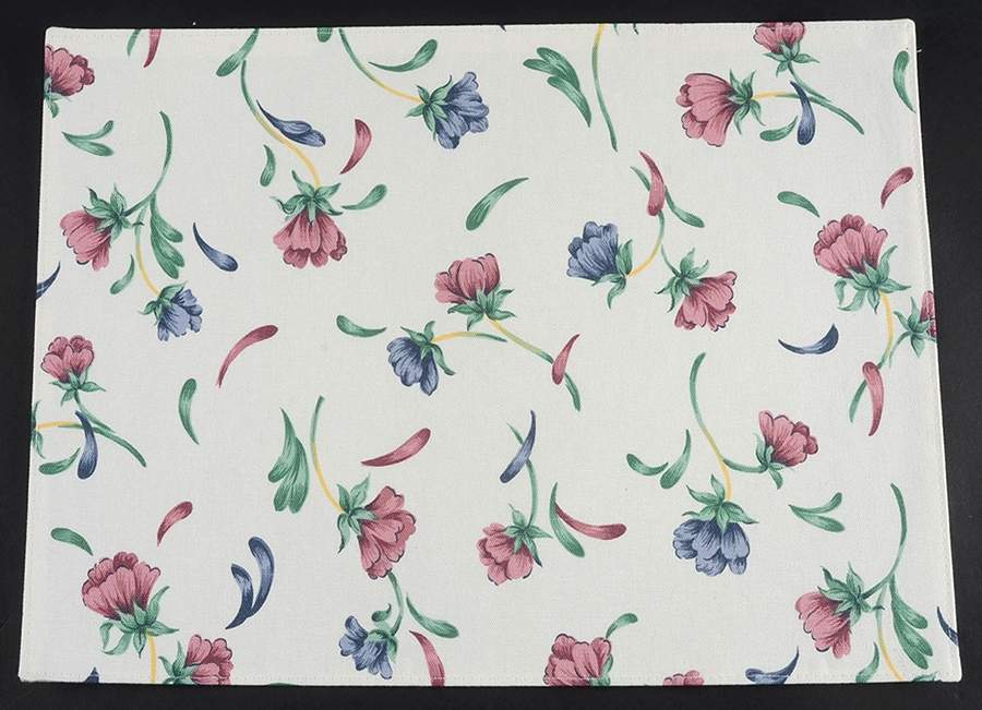 Poppies On Blue Cloth Placemat by Lenox-1