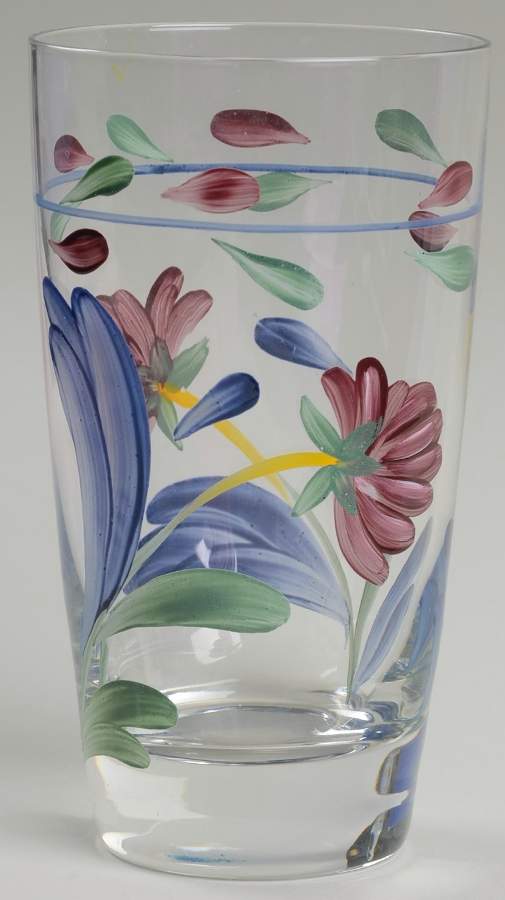 Poppies On Blue 16 Oz Glassware Highball by Lenox-1