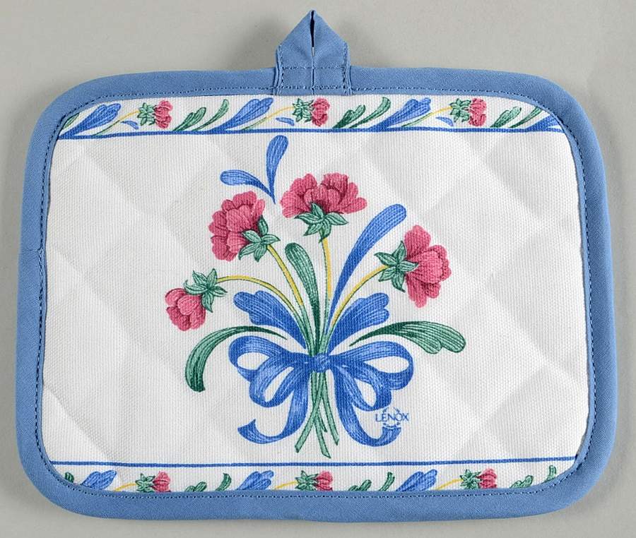 Poppies On Blue Cloth Potholder by Lenox-1