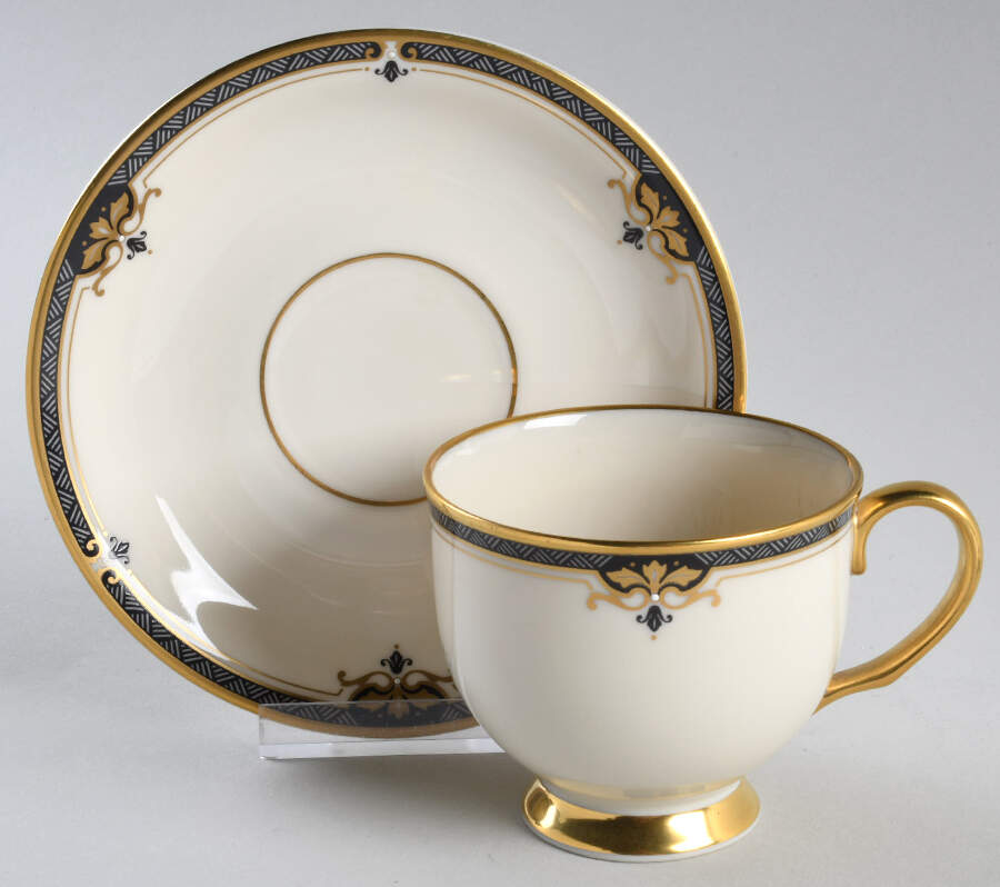 Potomac Footed Cup & Saucer Set by Lenox-1