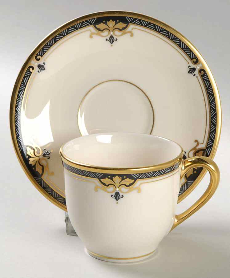 Potomac Flat Demitasse Cup & Saucer Set by Lenox-1