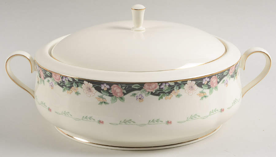 Prairie Blossoms Round Covered Vegetable by Lenox-1