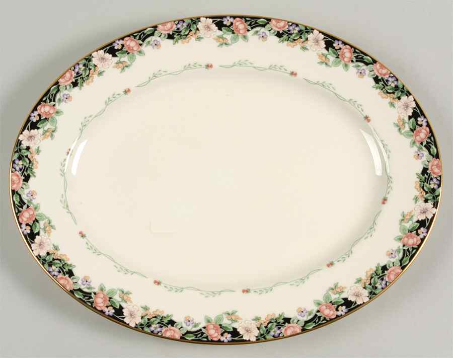 Prairie Blossoms 13" Oval Serving Platter by Lenox-1