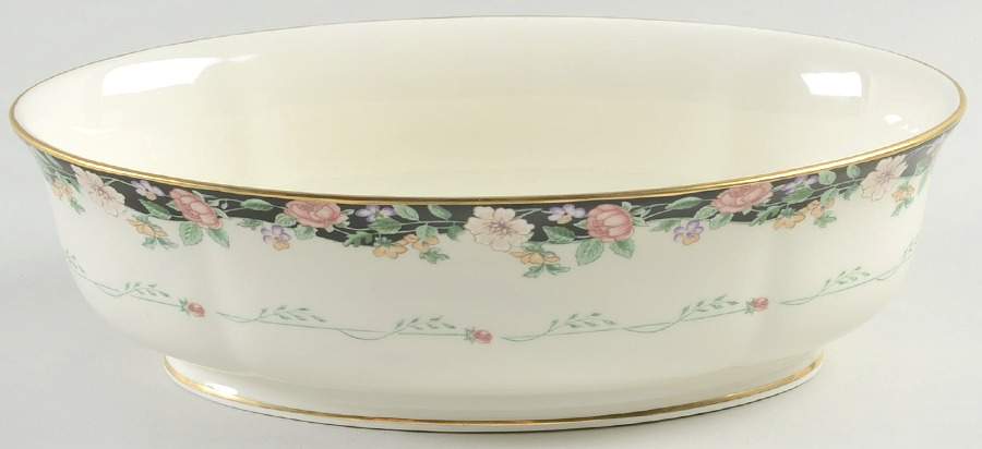 Prairie Blossoms 10" Oval Vegetable Bowl by Lenox-1