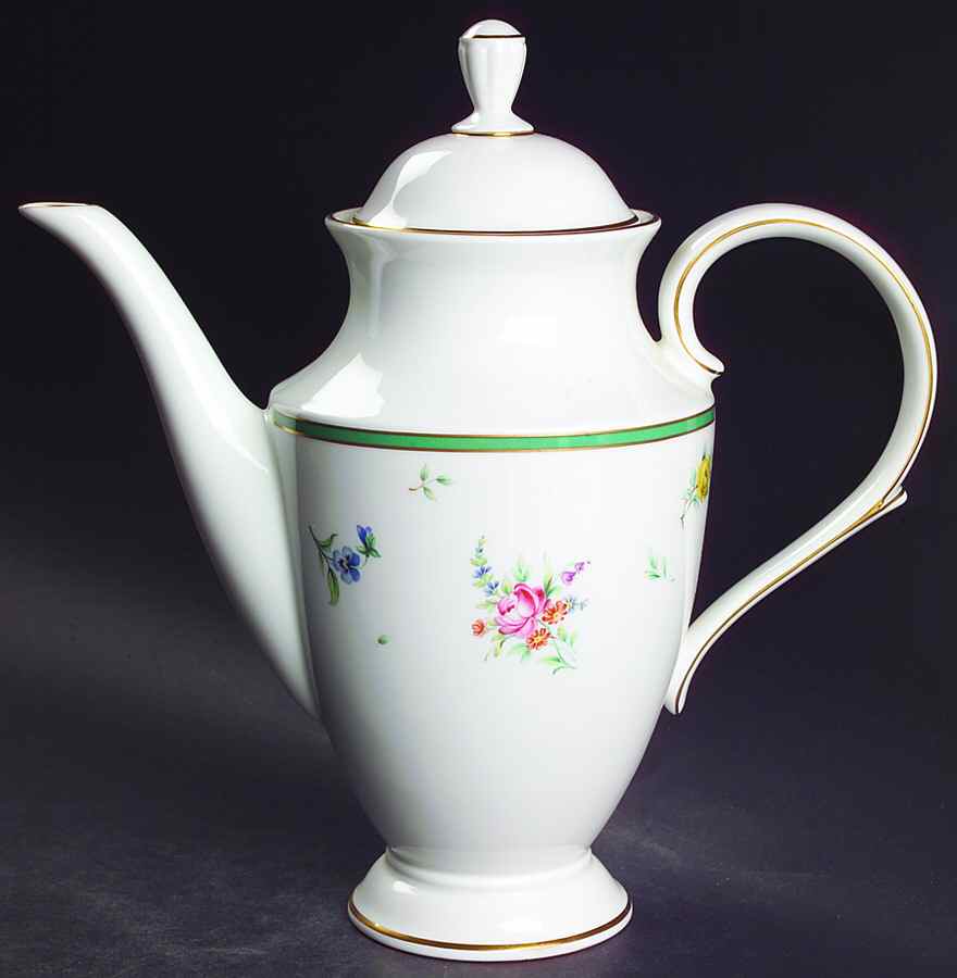 Provence Green Coffee Pot & Lid by Lenox-1