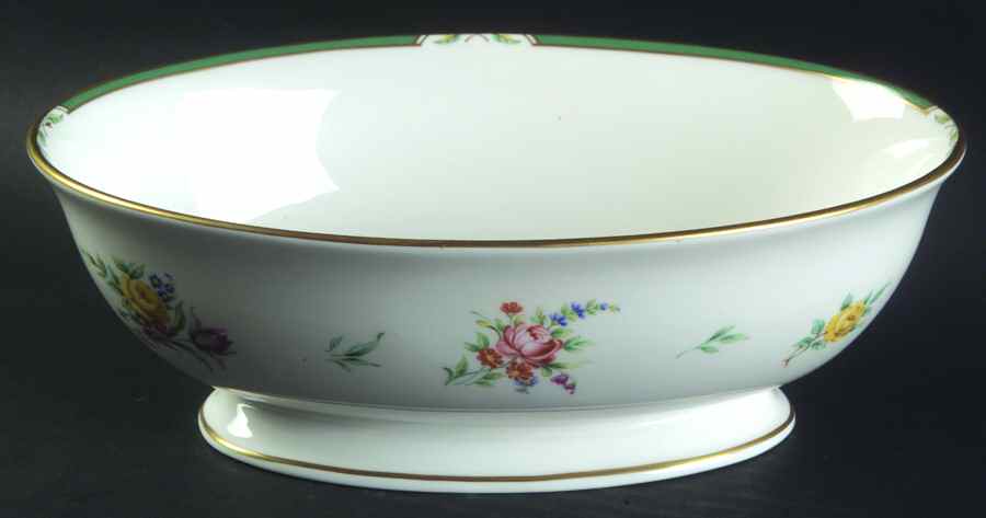 Provence Green 9" Oval Vegetable Bowl by Lenox-1