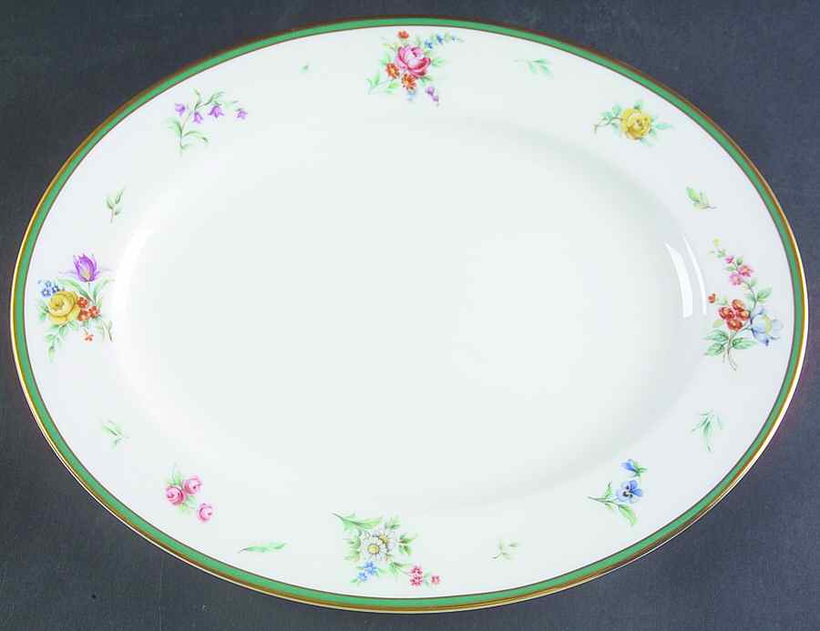 Provence Green 13" Oval Serving Platter by Lenox-1