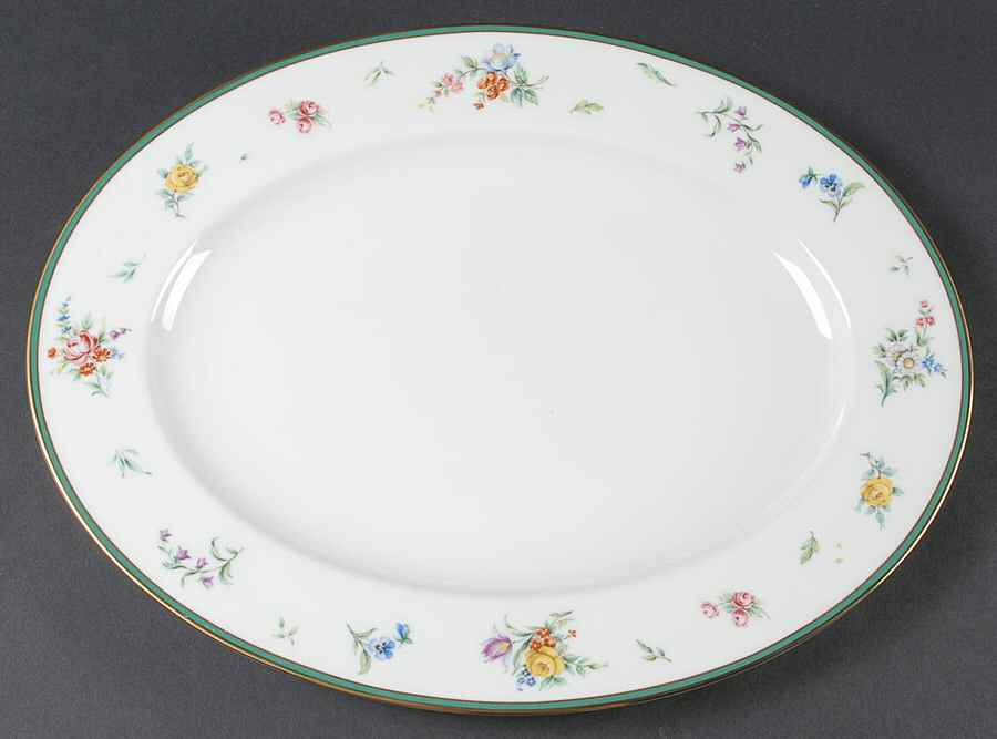 Provence Green 16" Oval Serving Platter by Lenox-1
