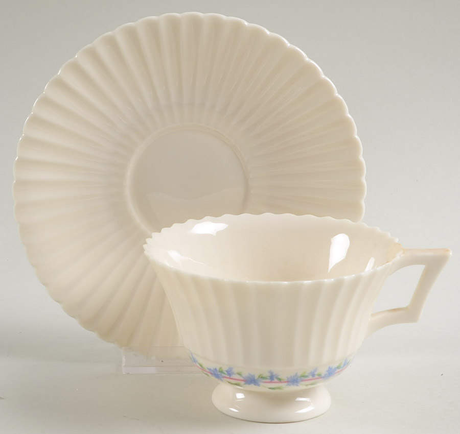 Priscilla Footed Cup & Saucer Set by Lenox-1
