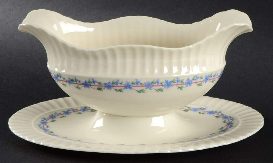Priscilla Gravy Boat with Attached Underplate by Lenox-1