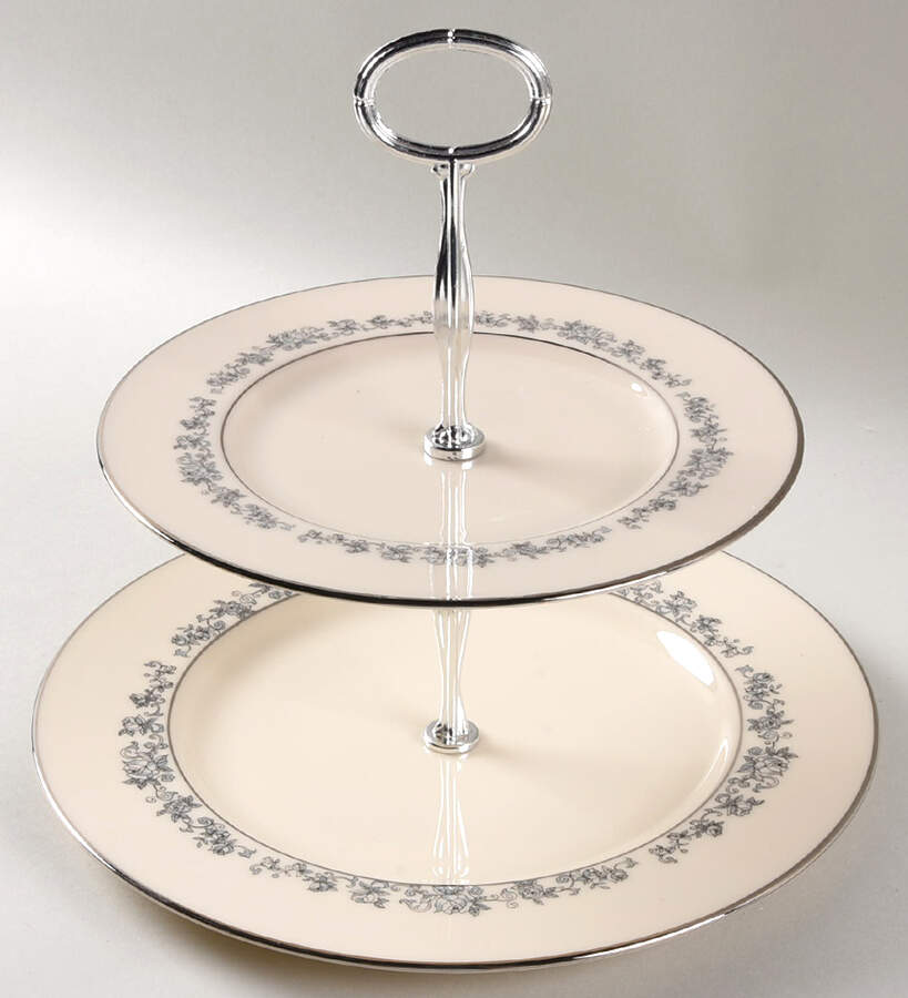 Promise 6 5/8"-10"  2 Tiered Serving Tray (Dp, Sp) HC by Lenox-1