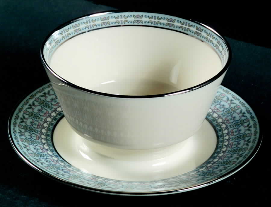 Projection Gravy Boat with Attached Underplate by Lenox-1