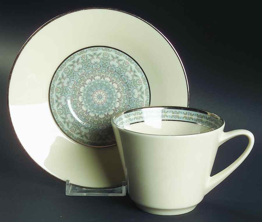Projection Flat Cup & Saucer Set by Lenox-1
