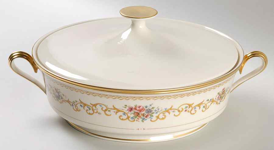 Queen's Garden Round Covered Vegetable by Lenox-1